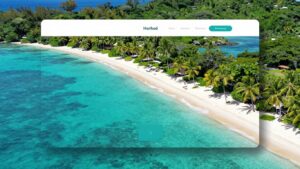 The Fiji Islands, with a digital overlay, are experiencing a tourism boom.